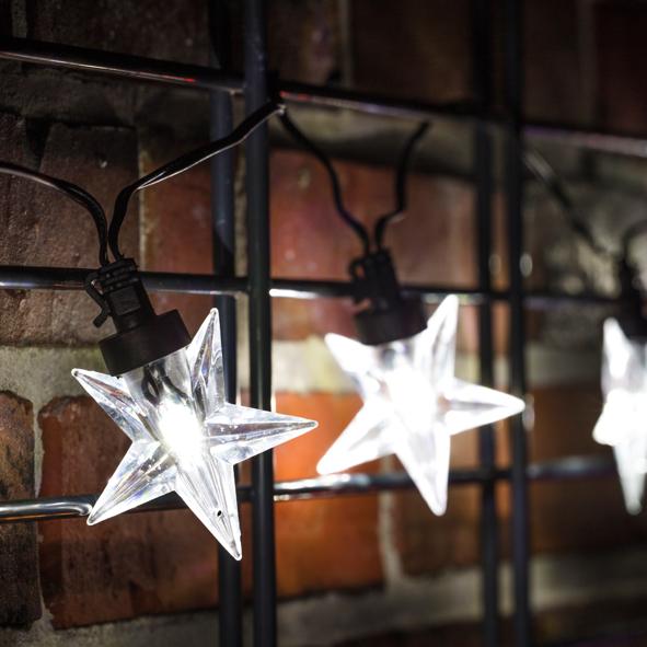 LED Lichterkette mit 10 kalt weißen LEDs