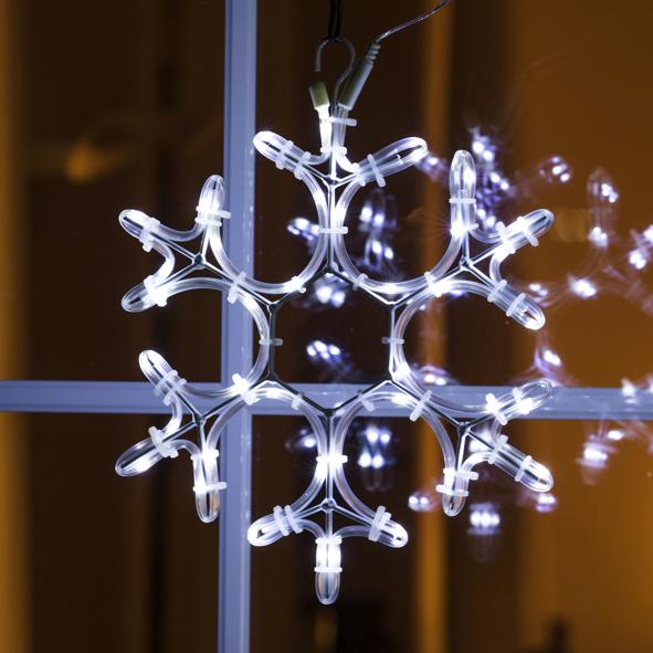 LED Lichterschlauch Schneeflocke