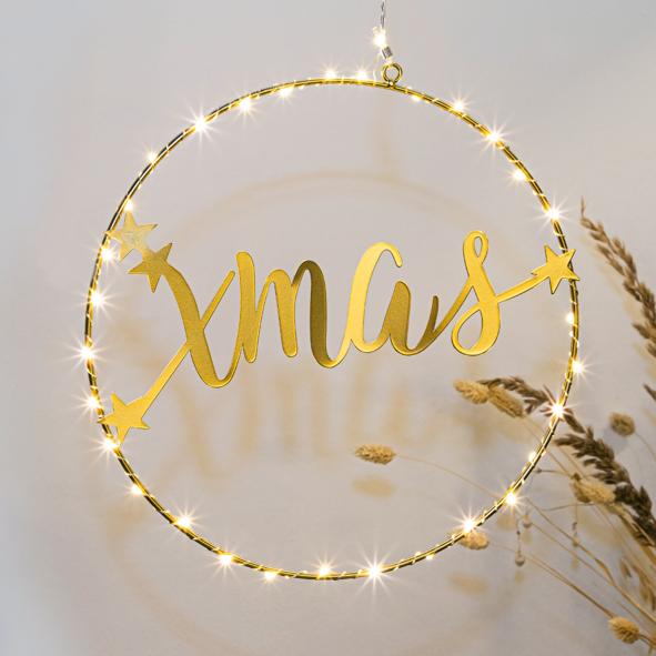 Metall Ring mit integrierter Lichterkette