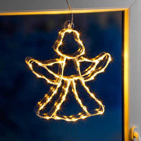 Fenstersilhouette mit 50 LED