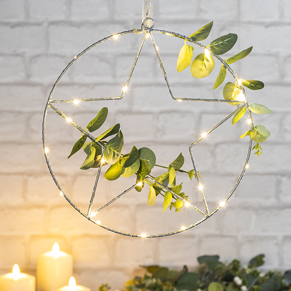 LED Metall Ring mit 27 micro LEDs