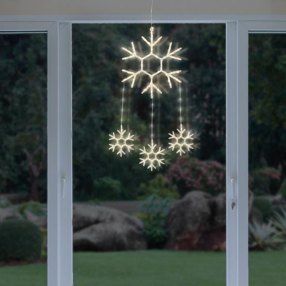 LED Schneeflocken Silhouette