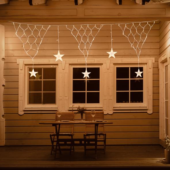 Lichternetz mit 104 warm white LED