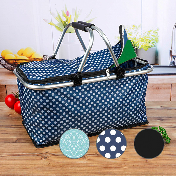 Einkaufskorb mit Aluminiumtragegriffen