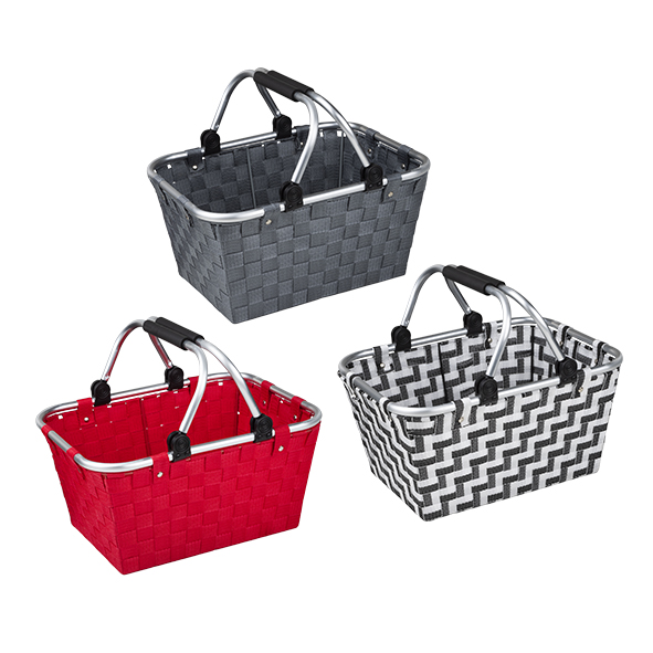 Einkaufskorb aus Flechtband