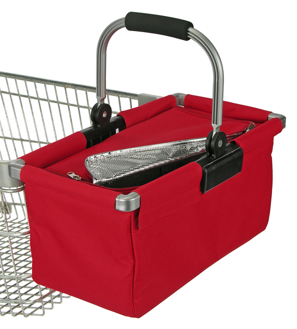 Einkaufskorb mit integrierter Kühltasche