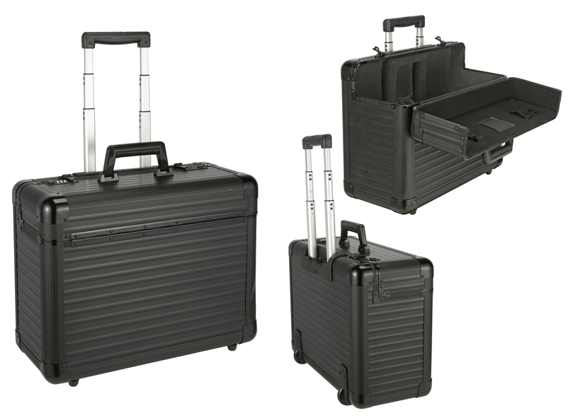 Pilotenkoffer Aluminium Trolley