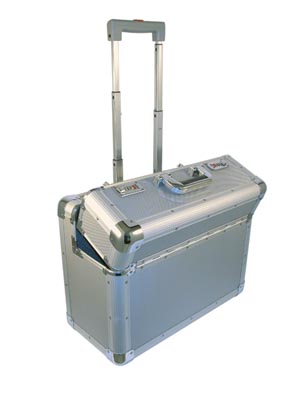 Pilotenkoffer als Trolley, ALU