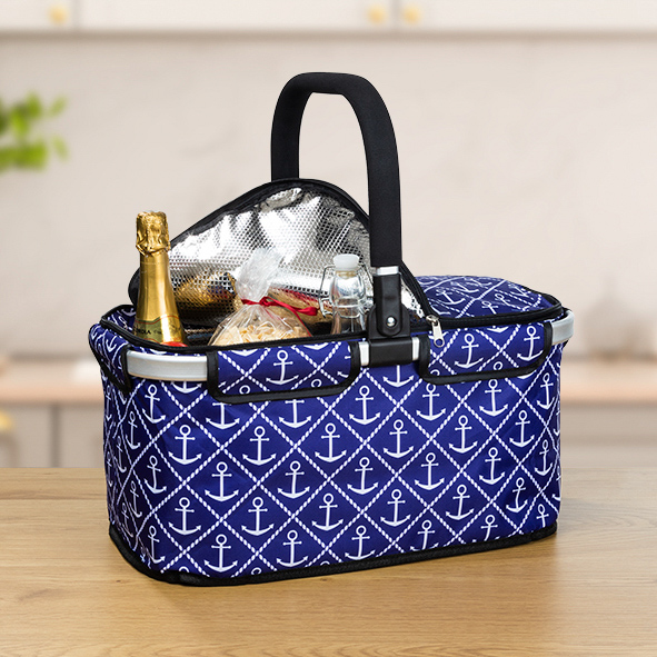 Einkaufskorb, nutzbar als Kühltasche