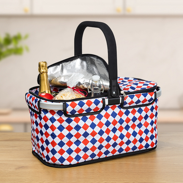 Einkaufskorb, nutzbar als Kühltasche