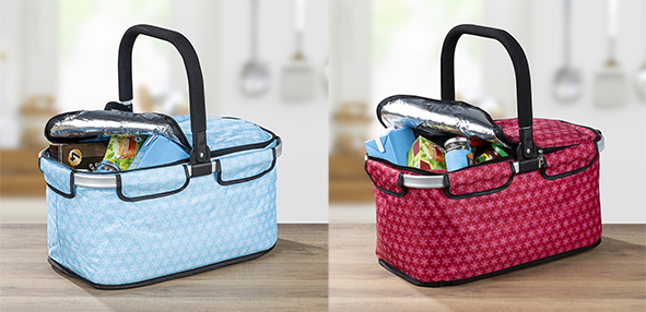 Einkaufskorb, nutzbar als Kühltasche