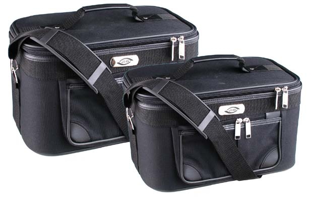 Kosmetikkoffer 2er Set in schwarz