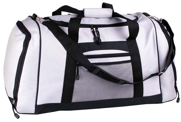 Sporttasche in grau aus 600D Polyester