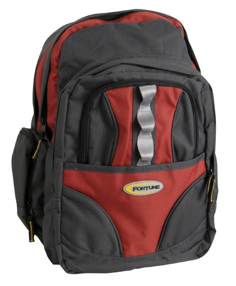 Rucksack in blau/schwarz/weinrot