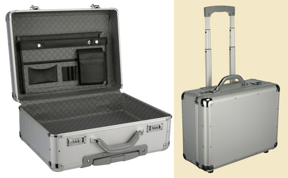 Pilotenkoffer als Trolley, ALU