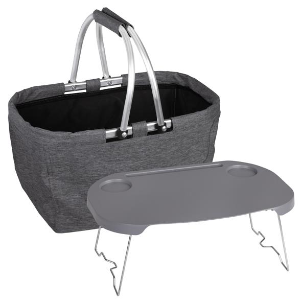 Einkaufskorb/Picknickkorb 2 in 1