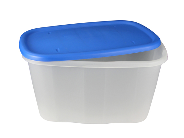 Rollenbox mit Deckel aus Kunststoff