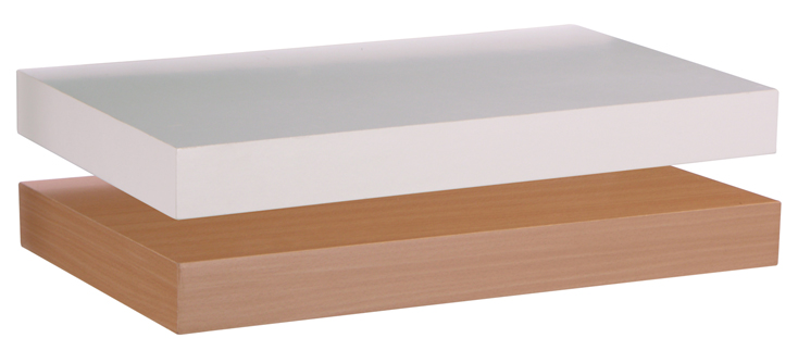 Wandregal aus Holz, 2er Set