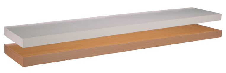 Wandregal aus Holz, 2er Set