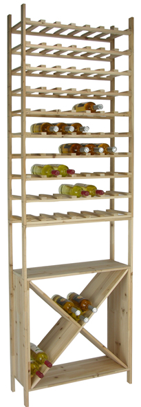 Weinregal aus Holz für 110 Flaschen