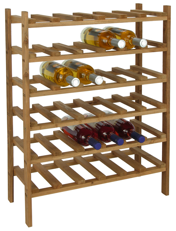 Weinregal aus Holz für 36 Flaschen