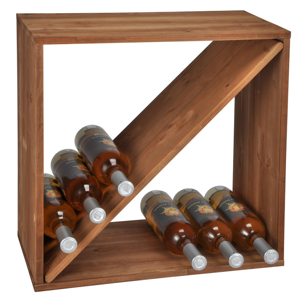 Weinregal aus Holz für 34 Flaschen