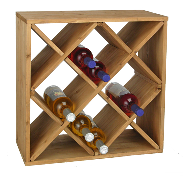 Weinregal aus Holz für 24 Flaschen
