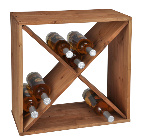 Weinregal aus Holz für 30 Flaschen