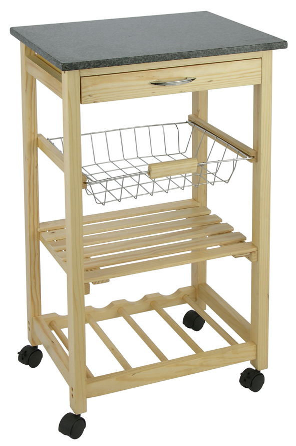 Küchenwagen mit Granitplatte