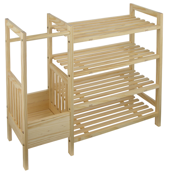 Schuhregal mit Regenschirmständer