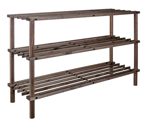 Schuhregal mit 3 Böden, aus Holz, FSC®