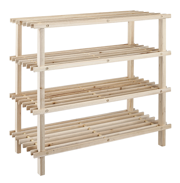 Schuhregal mit 4 Böden, FSC®