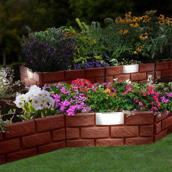 Beetumrandung mit LED Beleuchtung