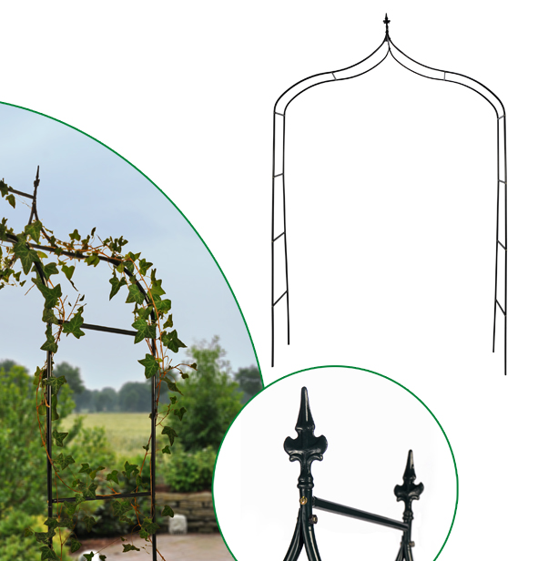 Rosenbogen, ca.  260 x 140 x 37cm