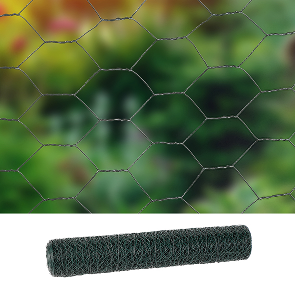 Drahtgeflecht, PVC beschichtet, 0,5 x 10m