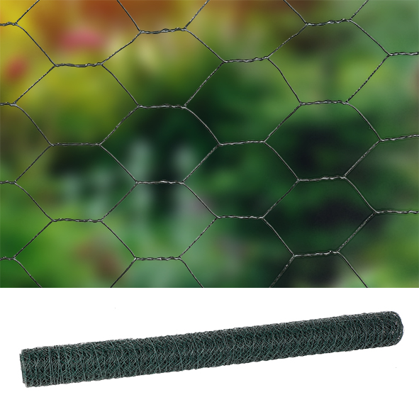 Drahtgeflecht, PVC beschichtet, 1,0 x 10m