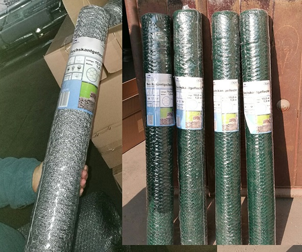 Drahtgeflecht - 6eck - im Mischkarton, 4-fach sort