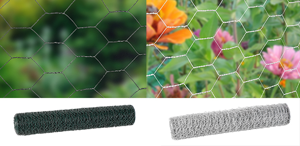 Drahtgeflecht - 6eck - im Mischkarton, 2-fach sort