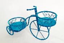 Blumenfahrrad aus Metall