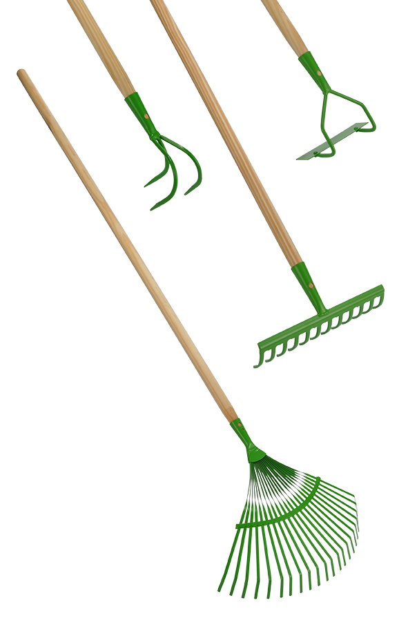 Gartengeräte, sortiert