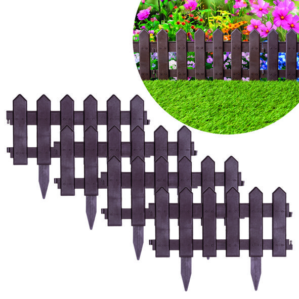 Beeteinfassung Zaun 4er Set