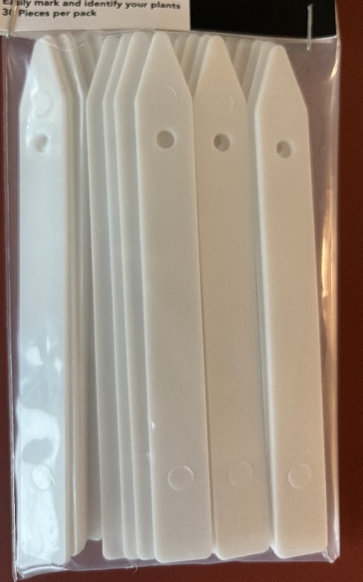 Plastikschilder zur Beschriftung