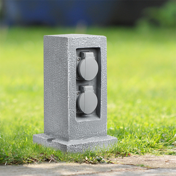 Steckdosenverteiler mit zwei Steckdosen