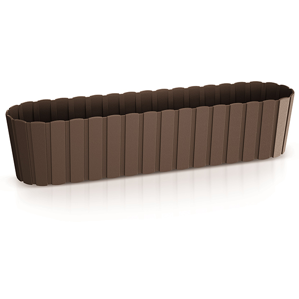 Blumenkasten in braun