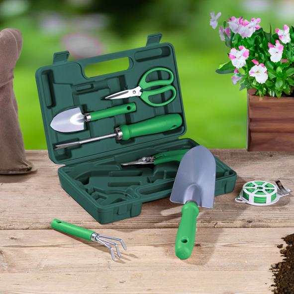 Koffer, Gartenwerkzeug, 7tlg.