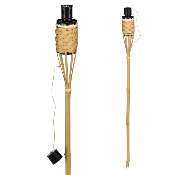 Gartenfackel aus Bambus, 60cm