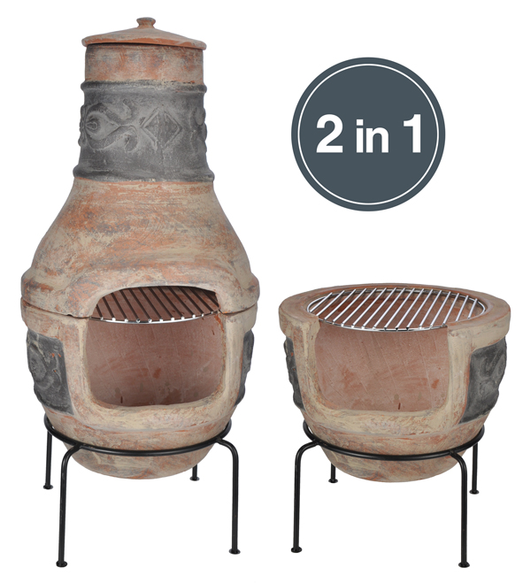 Terrakotta Ofen, Maße: ca. 41 x 76cm