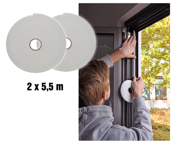 Dichtungsband, selbstklebend, ca. 5,5mtr, weiß