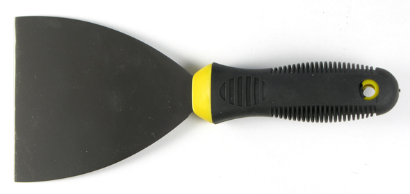 Spachtel mit Gummigriff in schwarz