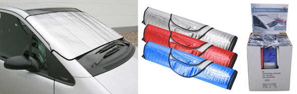 Frontscheiben-Schutzmatte sortiert